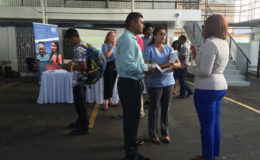 Interested persons gathering information on the Chevening scholarship
