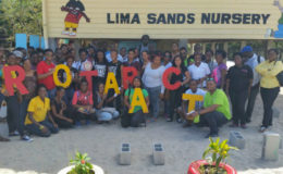 The Rotaract Club of Georgetown Central, in collaboration with the Rotary Club of Georgetown Central and volunteers from the Rotaract Club of Georgetown, conducted its Operation B.O.O.S.T. project in Lima Sands, Essequibo Coast.