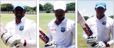 Gajanand Singh (52), David Latchaya (68) and the star of the show John Foo (152), batted Lower Corentyne to a huge win. (Orlando Charles photos)