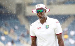 SMILING AMIDST THE STORM: West Indies captain Jason Holder wants West Indies to build on their inspiring second-Test display at Sabina Park. 