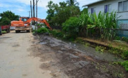 Road works carried out on the Mocha Arcadia road (GINA photo)