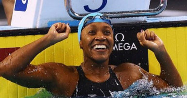 Jamaican swimmer Alia Atkinson. 