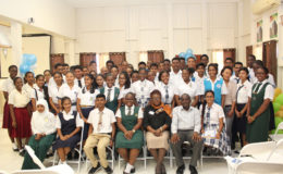 The batch of work-study students with GRA officials (GRA photo)