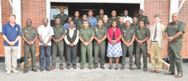 The participants with the trainer and senior GDF personnel. (GDF photo) 