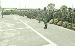 Soldiers preparing for the exercise (GDF photo)