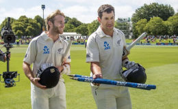 Kane Williamson (left) and Ross Taylor