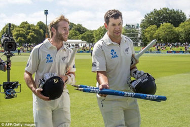 Kane Williamson (left) and Ross Taylor