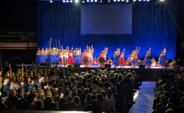 Hawaiian dancers at the opening ceremony.