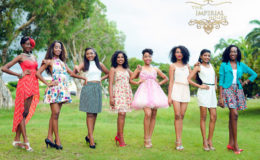 The eight Miss Guyana Talented Teen contestants 
