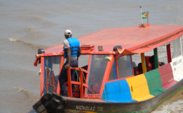One of the water taxis in operation 