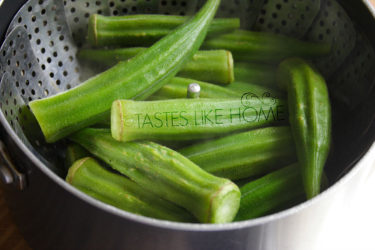 Remove steamed veggies from pot and cool on wire racks Photo by Cynthia Nelson