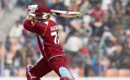 Sunil Narine top scored for the West Indies
