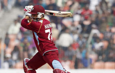 Sunil Narine top scored for the West Indies 