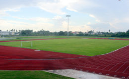 The Leonora Sports Facility which will be evaluated by the Caribbean Football Union (CFU) inspectors for the upcoming fixture between Guyana and Jamaica in the Caribbean Football Union Caribbean Cup third round. (Orlando Charles photo) See story on page 29
