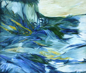 River’s Edge Cletus Henriques Oil 1968 (Photo courtesy of Castellani House)