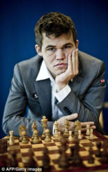 Defending champ Magnus Carlsen 