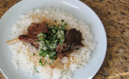 Lamb Chops with Scallion Oil
Photo by Cynthia Nelson