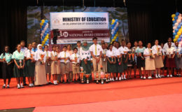 The recipients of the Ministry of Education’s 20th National Awards.