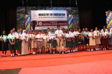 The recipients of the Ministry of Education’s 20th National Awards.