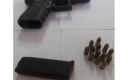 A composite photo of the guns and ammunition seized. (Photo courtesy of the Guyana Police Force)
