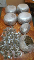 The drugs that were found. (Guyana Police Force photo)
