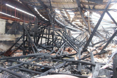The aftermath of the Gafoor’s fire