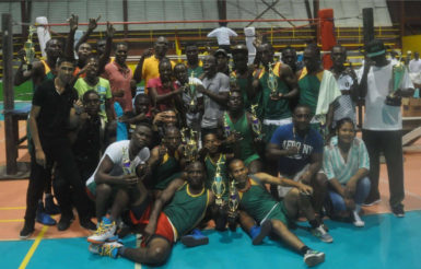 Best Gym Squad! The GDF boxers pose for a team photo after marching away with the Best Gym accolade. 