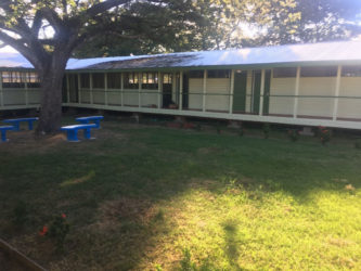 A section of the building located between the Education Lecture Theatre and the Faculty of Health Sciences. According to the university administration, this building is equipped with modern learning facilities powered by solar electricity. 