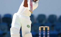 Left-hander Vishaul Singh … struck an unbeaten 97 in Guyana Jaguars first innings. 