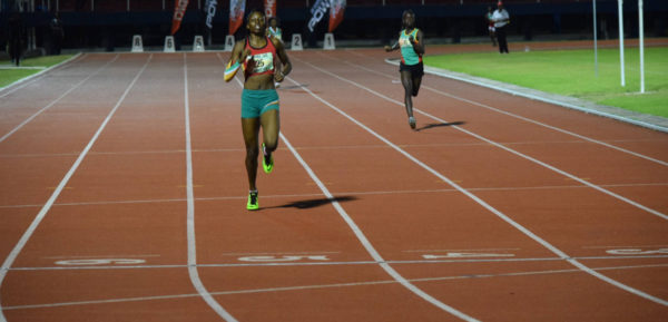 Avon Samuels made light work of the opposition in the girls 400m final last night at the National Track and Field Centre.