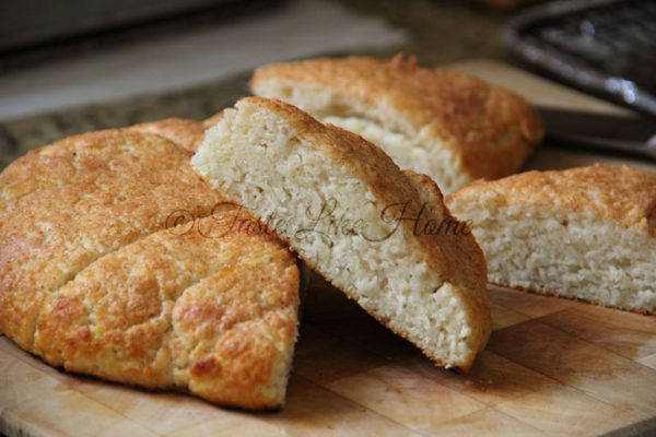 Mildly sweet, tender Coconut Oil Coconut Scones By Cynthia Nelson