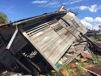 Alimudeen Gobin’s demolished house