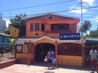 The building housing the home and grocery