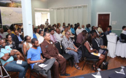 A section of the audience at the security forum and expo, organised by the Georgetown Chamber of Commerce and Industry at Duke Lodge yesterday. 