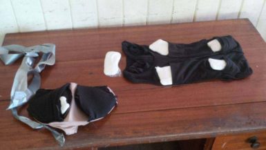 The undergarments with the cocaine (Police photo)