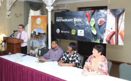 (From left) Managing Director of Cara Lodge Shaun McGrath, Director of the Guyana Tourism Authority Indranauth Haralsingh, Marketing and Communications Manager at Republic Bank Michelle Johnson, and President of Tourism and Hospitality Association of Guyana Andrea de Caires.