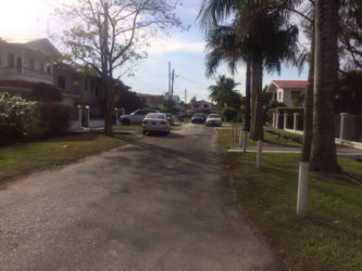 Heliconia Avenue, Eccles, East Bank Demerara, where the two men were arrested.