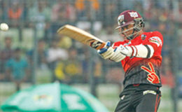 Samuels scored 23 from 18 balls in a losing effort for the defending champions. 