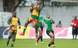 Action from the Guyana/Jamaica encounter yesterday
