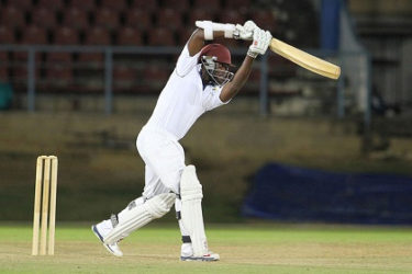 Opener Anthony Alleyne … top-scored with 84 for Barbados Pride in the drawn encounter against Leeward Islands Hurricanes. (Photo courtesy WICB Media) 