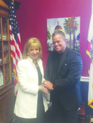 Jackie Speier with Gerry Gouveia