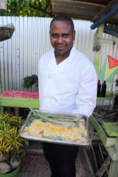 Chef and Co-Owner of Backyard Café, Delven Adams (Photo by Cynthia Nelson)
