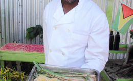 Chef and Co-Owner of Backyard Café, Delven Adams (Photo by Cynthia Nelson)
