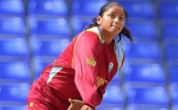 Off-spinner Anisa Mohammed … grabbed a brace of wickets to help stifle the Sri Lanka innings.