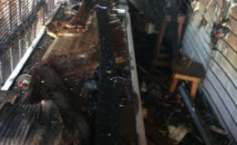  The burnt interior of I-Connect
