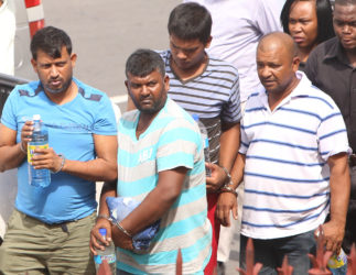 From left to right are Radesh Motie, Niram Yacoob, Diodath Datt and Harri Paul Parsram