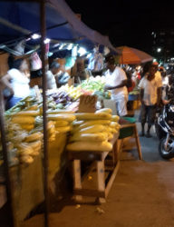 Trading in vegetables on Robb Street