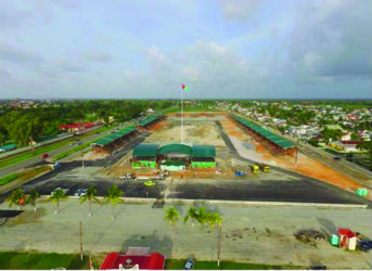 An aerial view of D’Urban Park