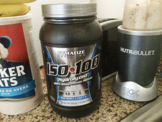 My ingredients for a protein shake