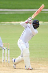 Left-handed opener Anthony Alleyne … stroked his third half-century of the season to move past 400 runs.